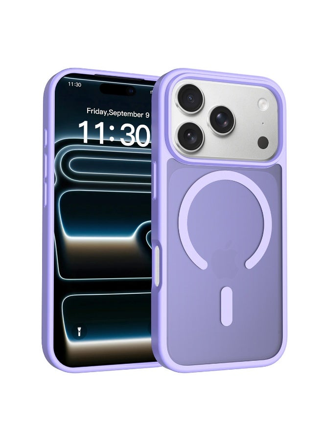 For iPhone 17 Pro Max Case Magsafe, Magnetic Shockproof Translucent Back Slim Protective Phone Case